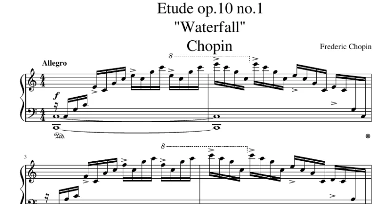 Etude Op.10 No.1 "Waterfall" Chopin in C Major