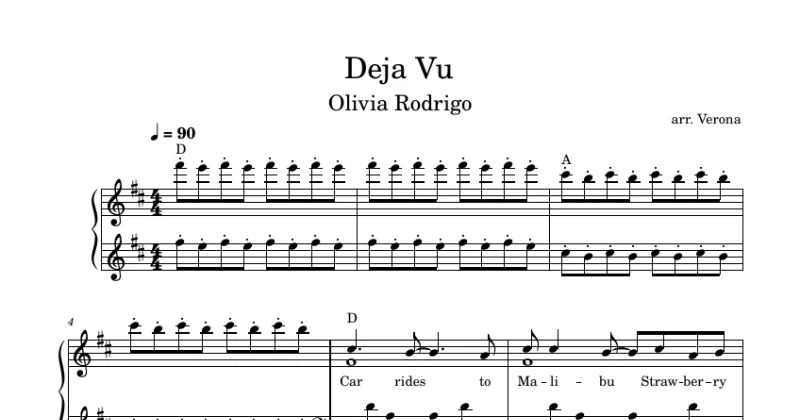 Deja Vu - Olivia Rodrigo