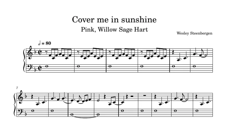 Cover Me In Sunshine