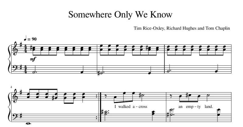 Somewhere Only We Know