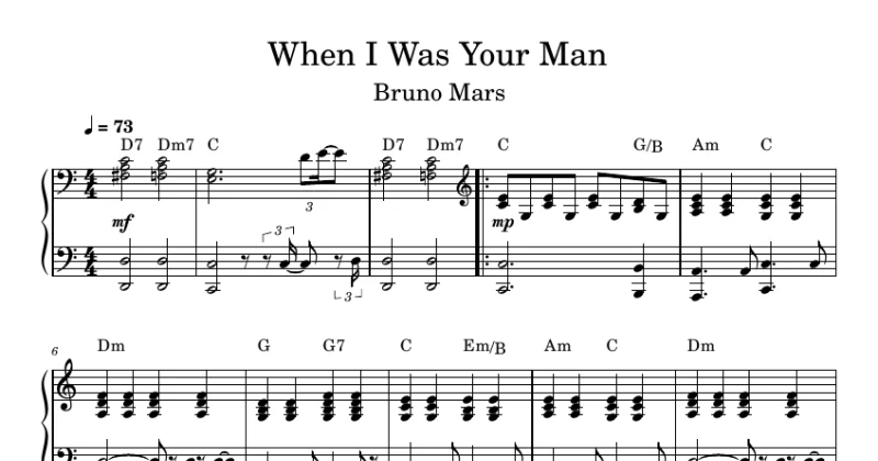 When I Was Your Man - Bruno Mars