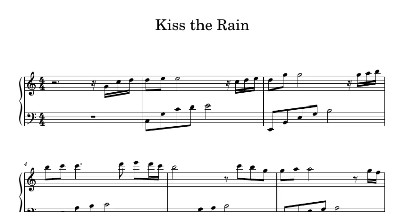 Kiss the Rain - Yiruma