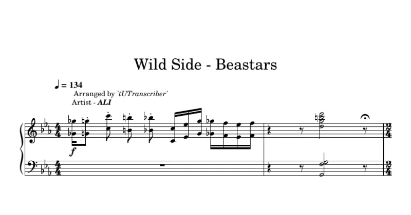 Wild Side, Beastars Opening
