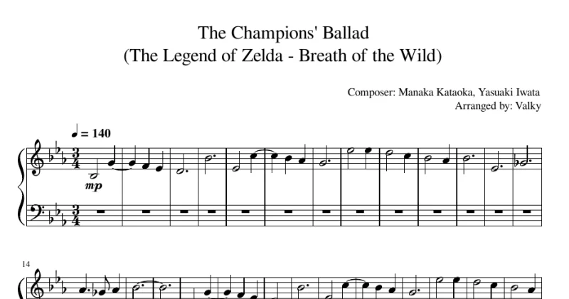 The Champions' Ballad (Zelda - Breath of the Wild)