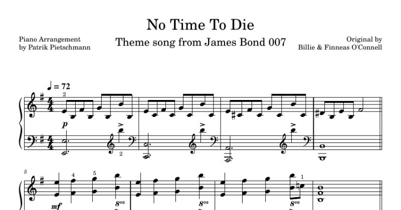 No Time To Die - Billie Eilish (James Bond 007)