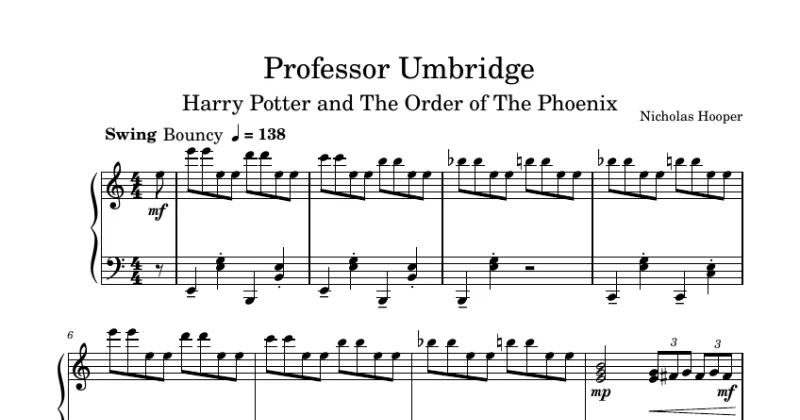 Professor Umbridge Theme - Harry Potter and The Order of The Phoenix