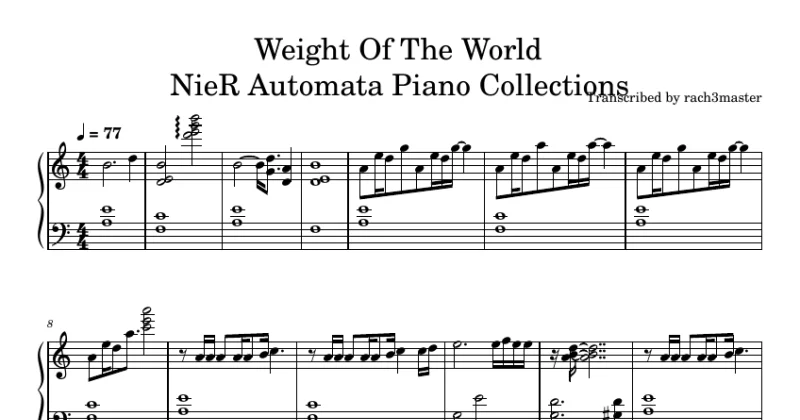 Weight Of The World - NieR Automata