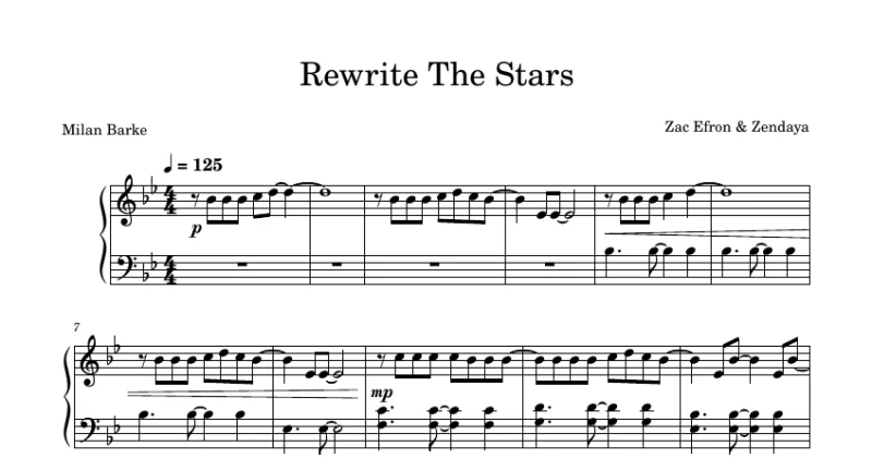 Rewrite The Stars - The Greatest Showman