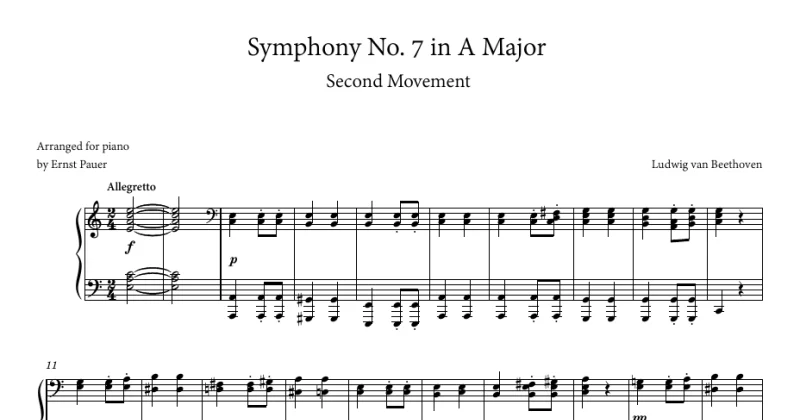 Beethoven Symphony No. 7 (2nd movement)