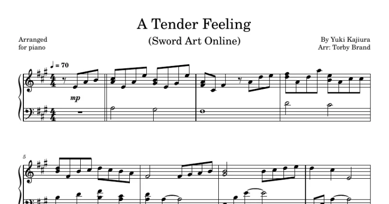 A Tender Feeling (Sword Art Online)