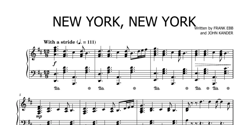New York, New York - Frank Sinatra