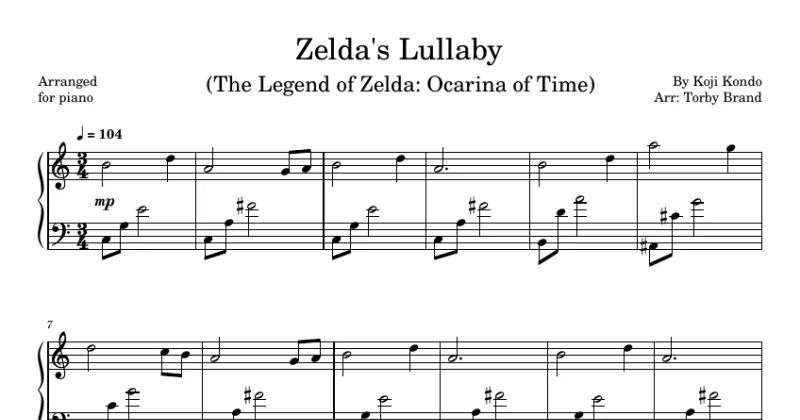 Zelda's Lullaby - The Legend of Zelda: Ocarina of Time