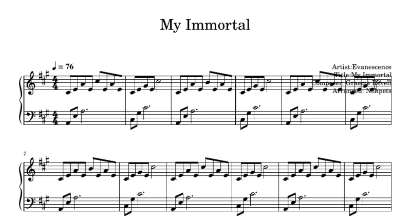 My immortal - Evanescence