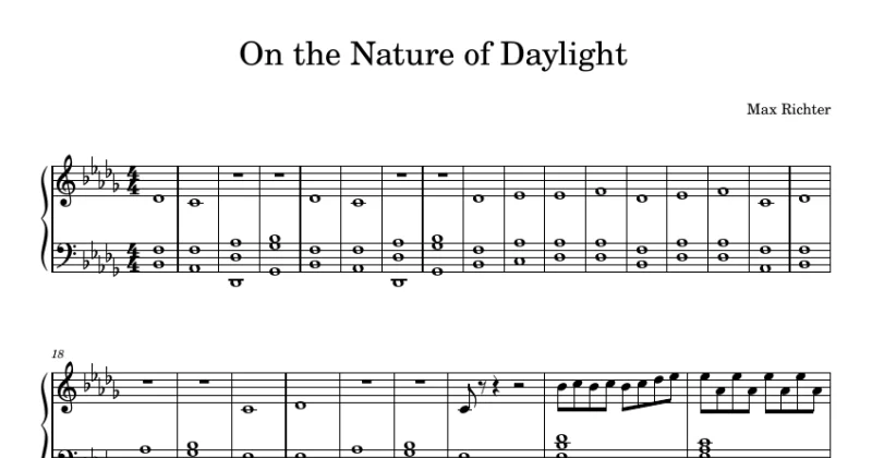 On the Nature of Daylight - Max Richter