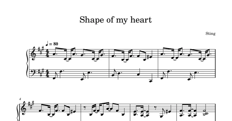 Shape Of My Heart - Sting