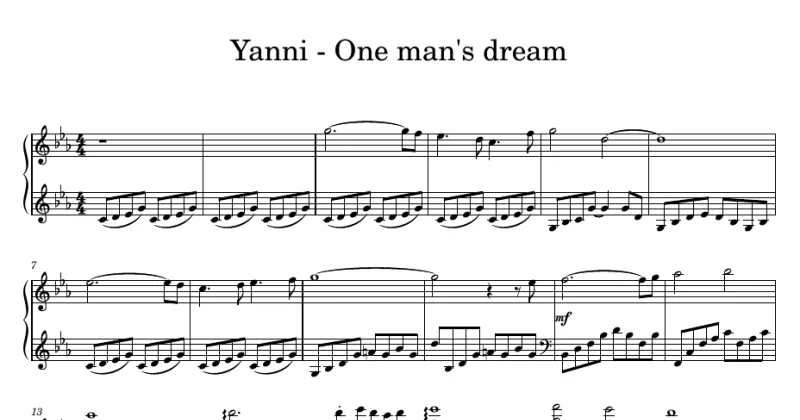 One man's dream - Yanni