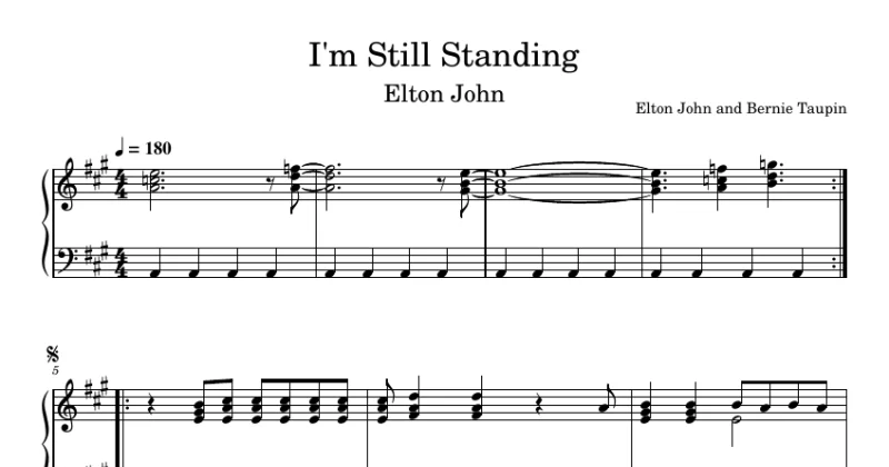 I'm Still Standing - Elton John
